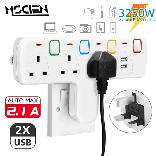 Multi Plug Extension Socket with USB Ports