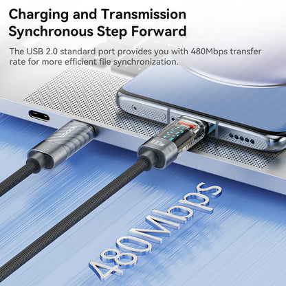 100W Transparent USB C To Type C