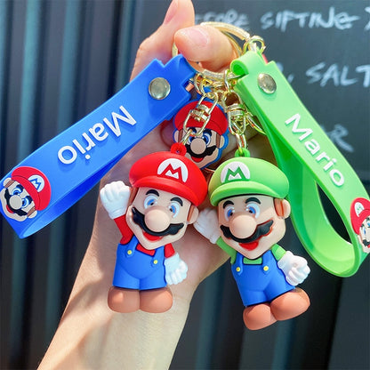 Mario Action Cute Keychain