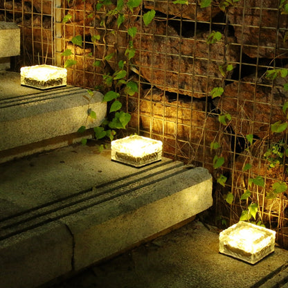 Solar Led Ice Cube Brick Lights