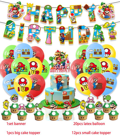 Super Mario Birthday Party Decoration