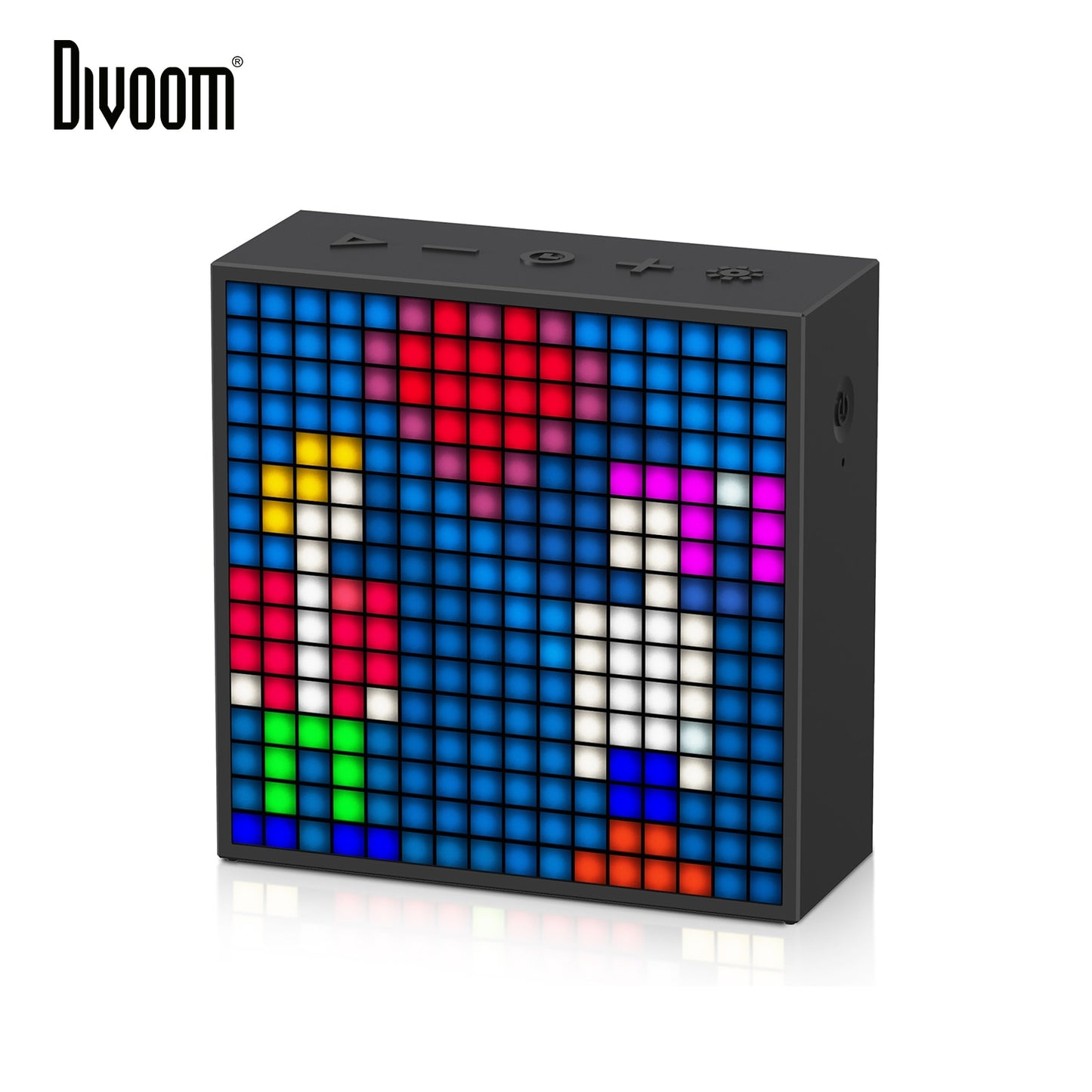 Divoom Timebox Evo Bluetooth Portable Haut-Parleur avec Horloge Alarme Programmable LED Affichage pour Pixel Art Création Cadeau Unique