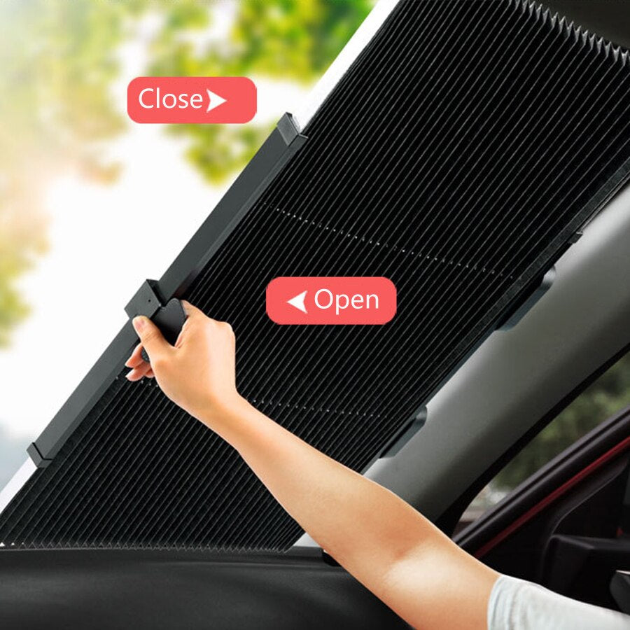 46 CM/65 CM/70 CM/80 CM Einziehbare Auto Frontscheibe Fenster Sonnenschutz Heckscheibe UV-Schutz Schatten Abdeckung Für Auto SUV Lkw