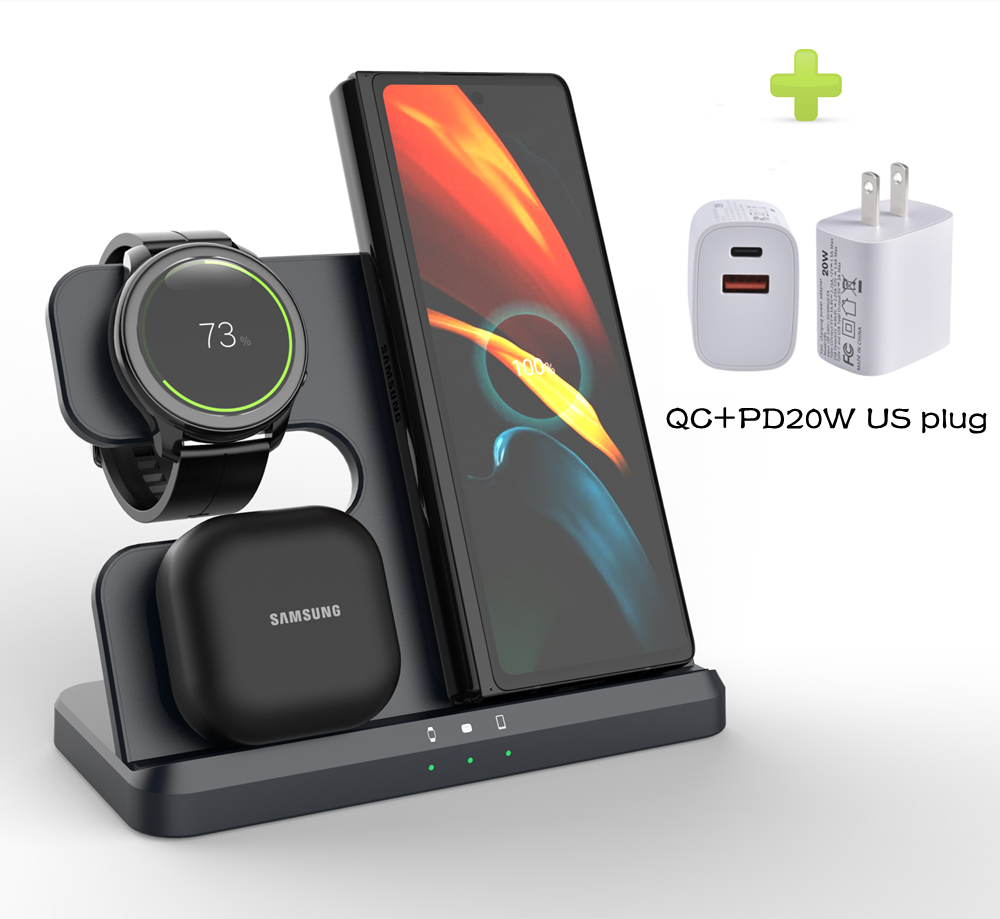 3 in 1 Charger Wireless Charging Station