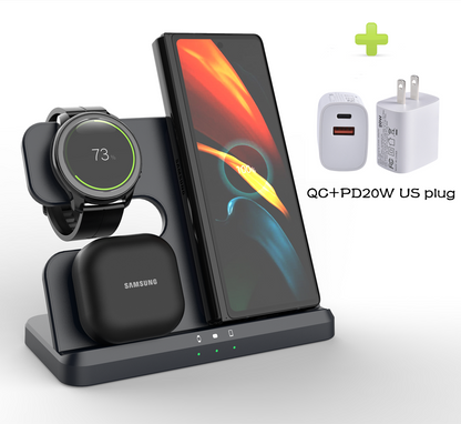 3 in 1 Charger Wireless Charging Station