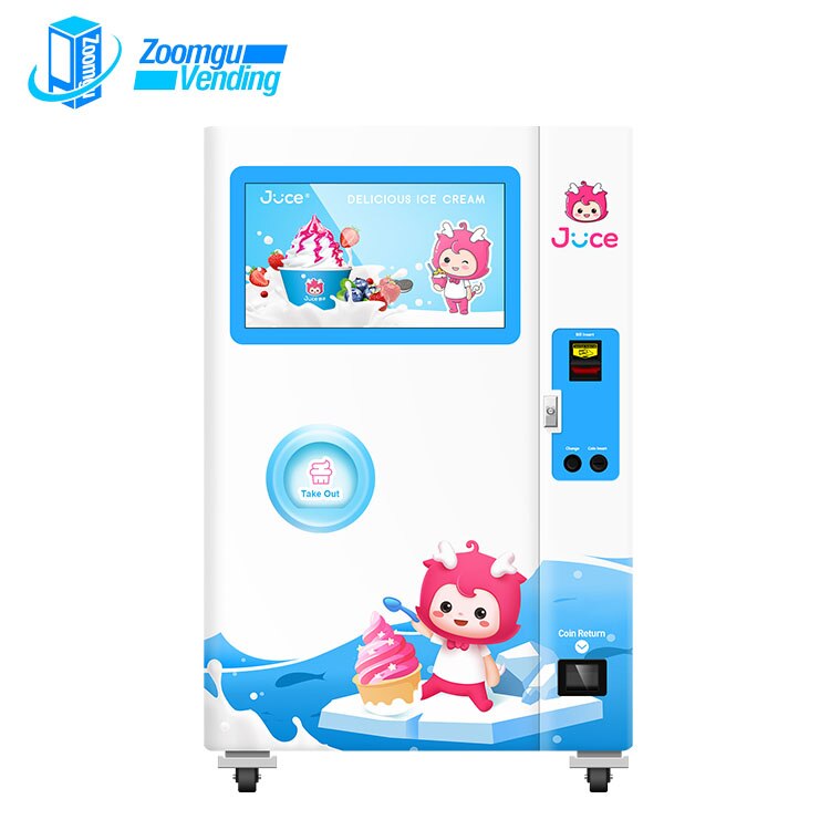 Automatic Soft Ice Cream Vending Machine