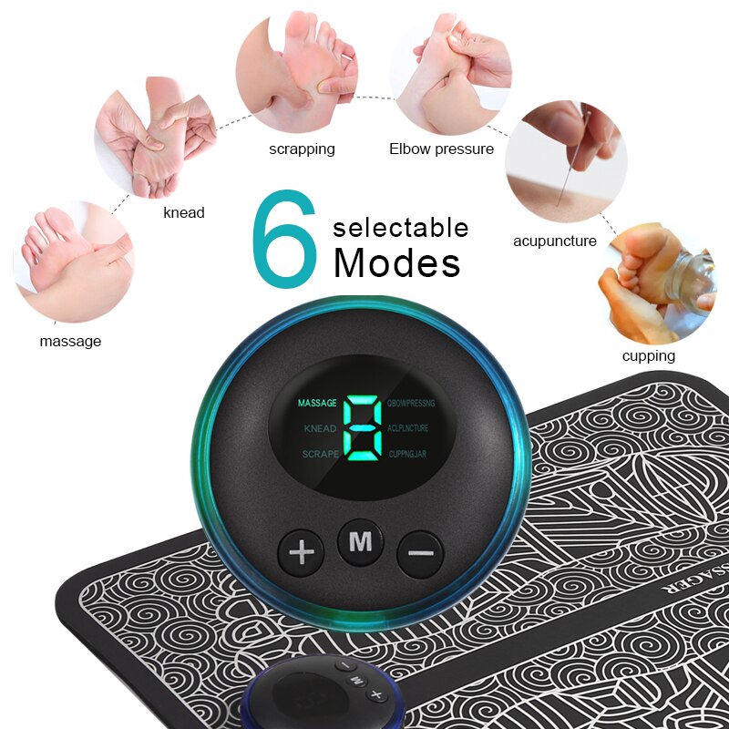 Electric EMS Health Care Relax Foot Massager Mat