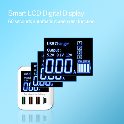 USB Wall Charger 4 Port With LED Display