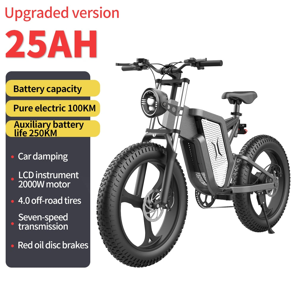 X20 Electric Bike 20 Inch Fat Tire