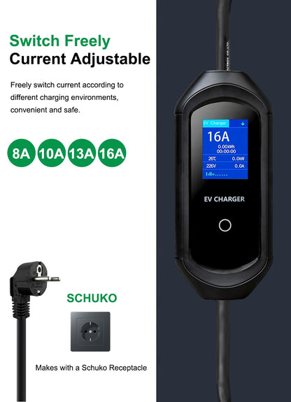 Portable Electric Vehicle Charging Cable