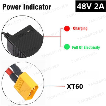 48V 2A electric bike charger