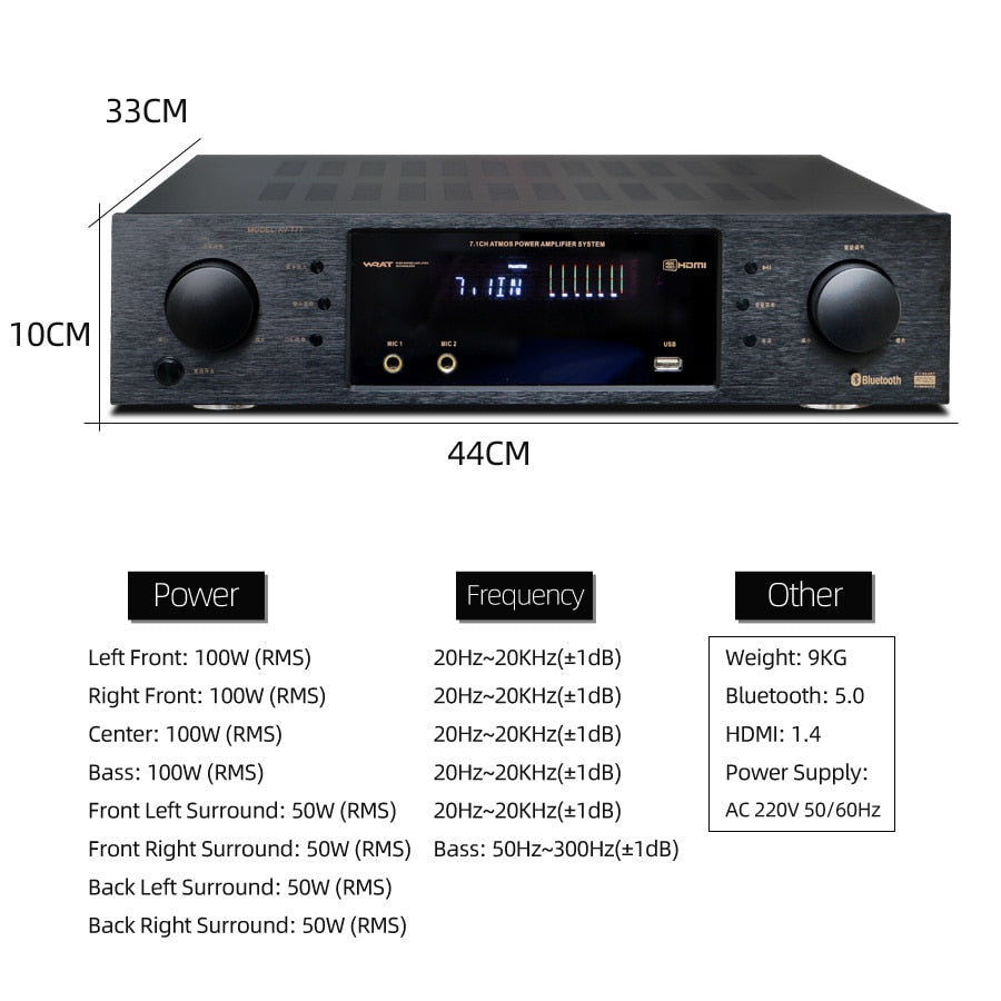 7.1 Home Theater AV Receiver