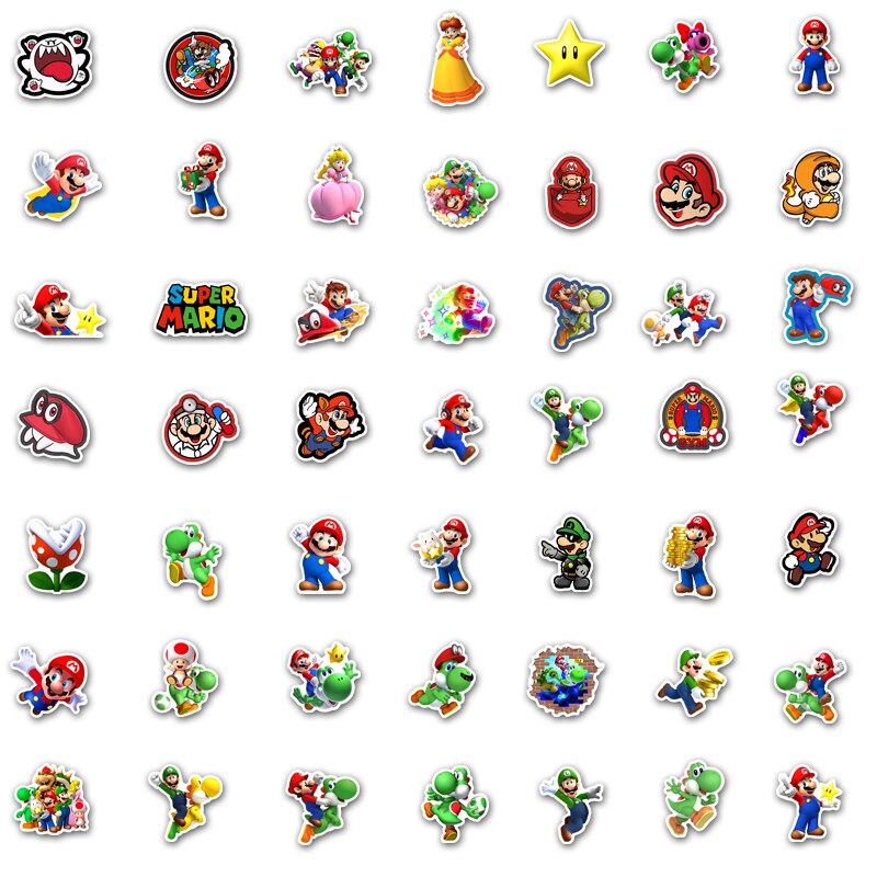 adhesive Super Mario stickers