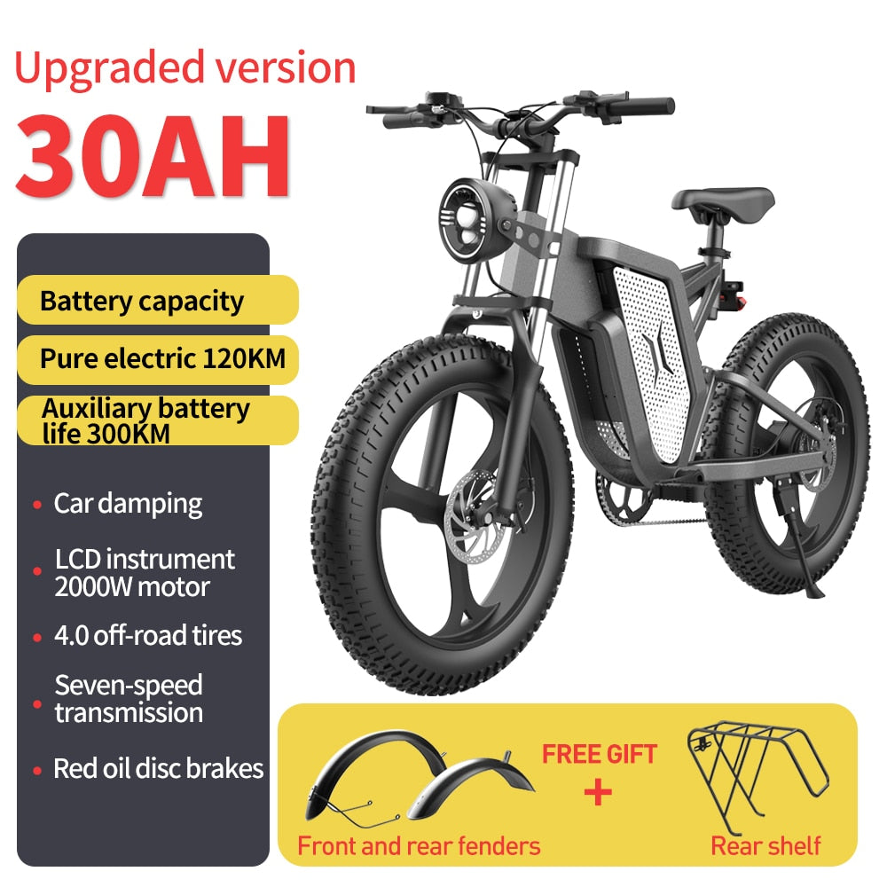 X20 Electric Bike 20 Inch Fat Tire