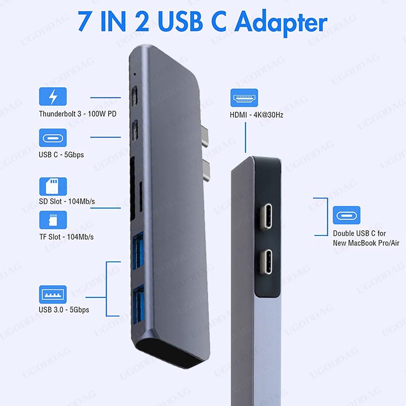 USB C Hub To 4K HDMI Multiport