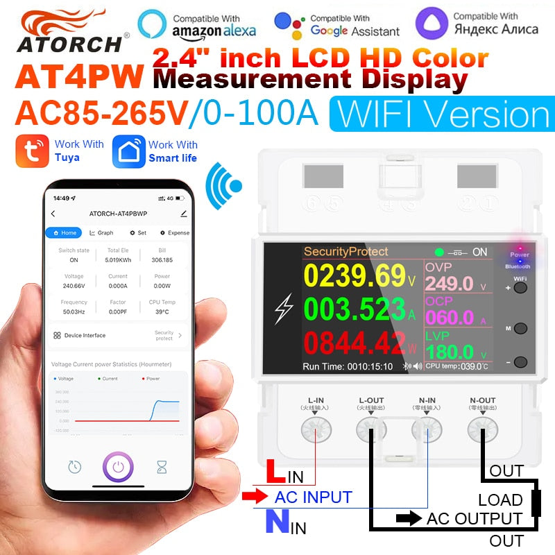 |14:350850#WIFI Rail Meter 100A