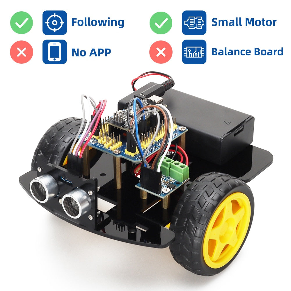 Smart 2WD Robot Starter Automation Kit