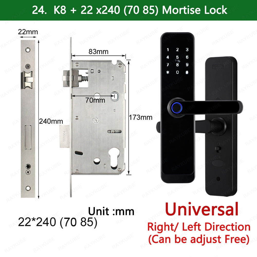 K8 Tuya Wifi Smart Door Lock