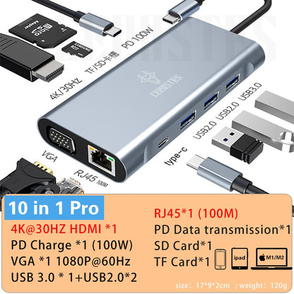 USB C HUB Docking Station 