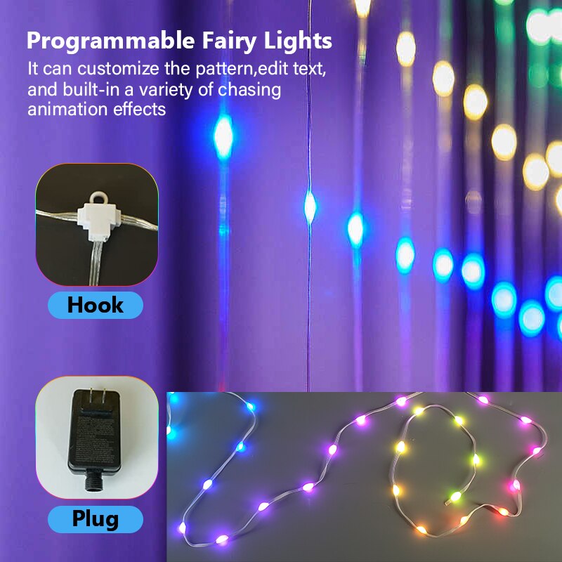 Smart Curtain String Light Bluetooth