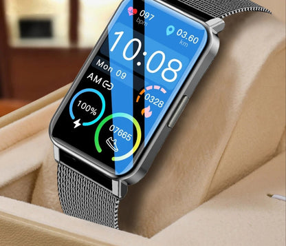 steel-cased smart watch