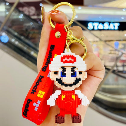 Mario Action Cute Keychain