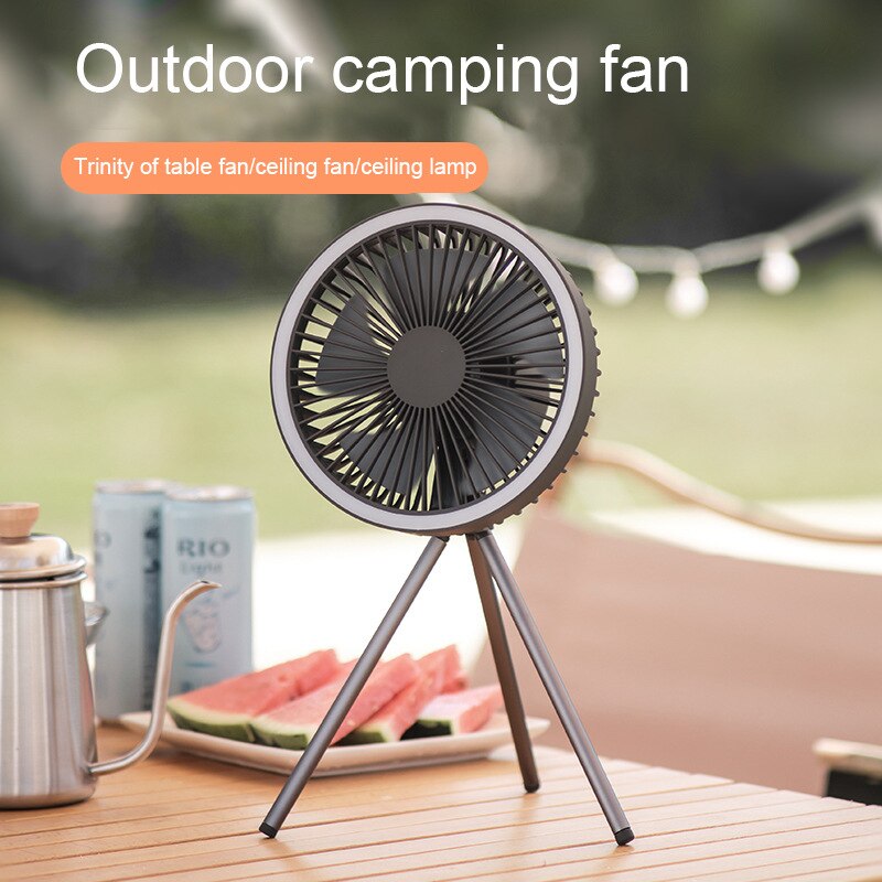 Triangular Fan Portable Foldable Outdoor Camping And Picnic Dual Purpose Small Electric Fan