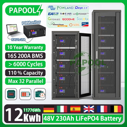 48V 230Ah 12Kwh Battery Pack