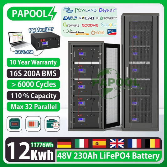 48V 230Ah 12Kwh Battery Pack