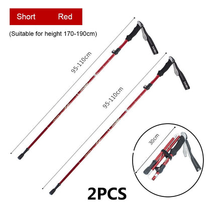 Ultralight Folding Multifunction Trekking Pole