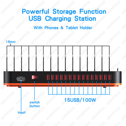 100W Multi USB Charger