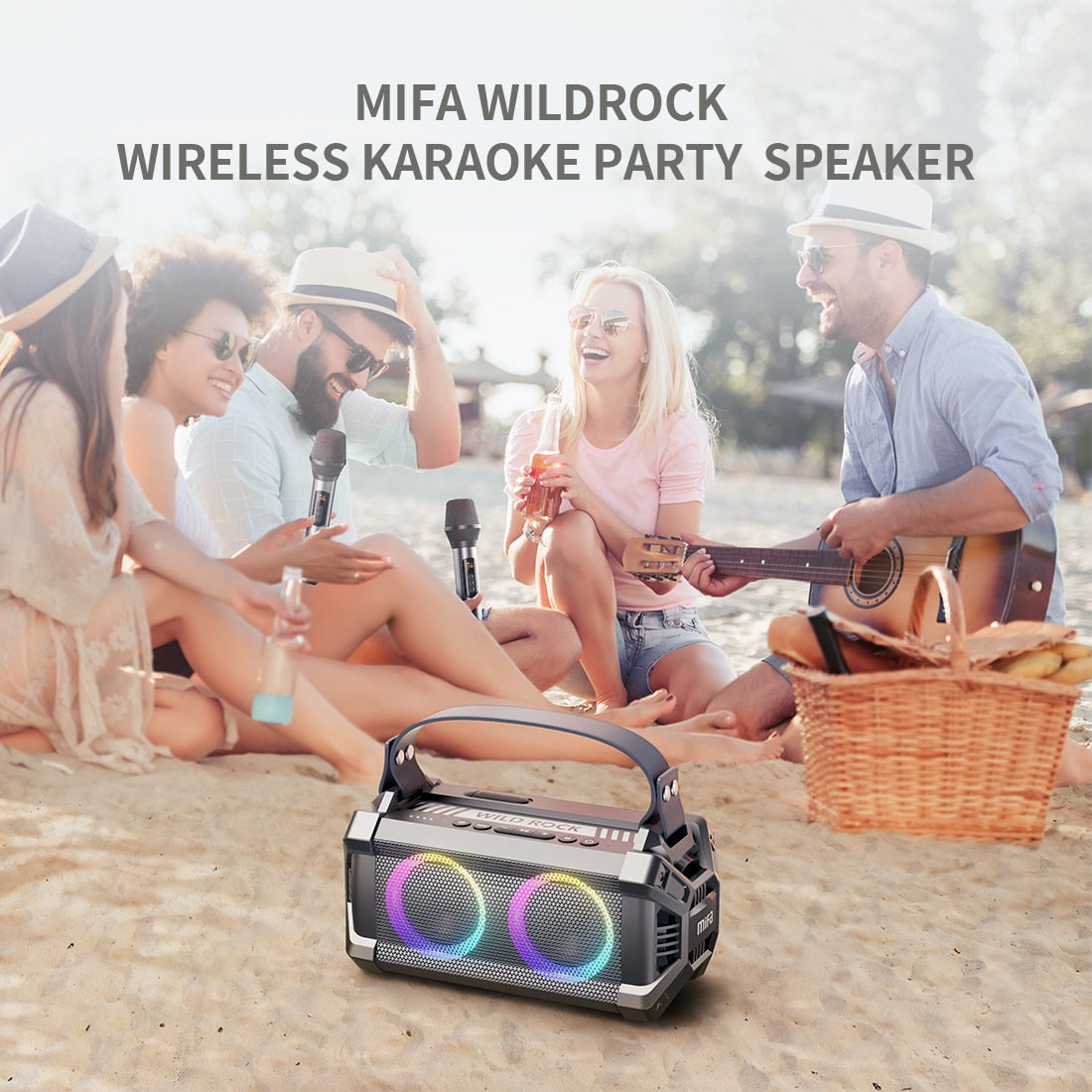 WildRock Portable Karaoke Party Speaker