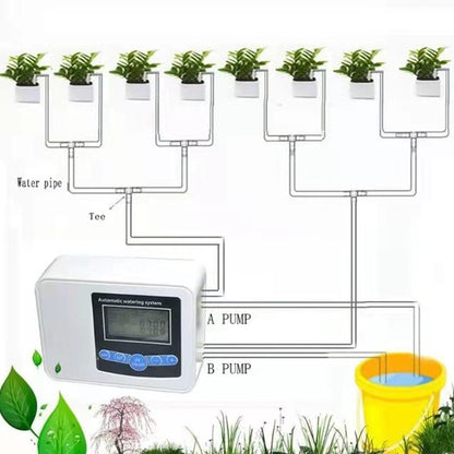 Dual Pump Smart Drip System Timer   Plant Flowers