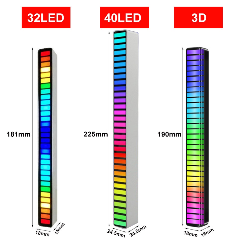 RGB LED Strip Light Music Sound