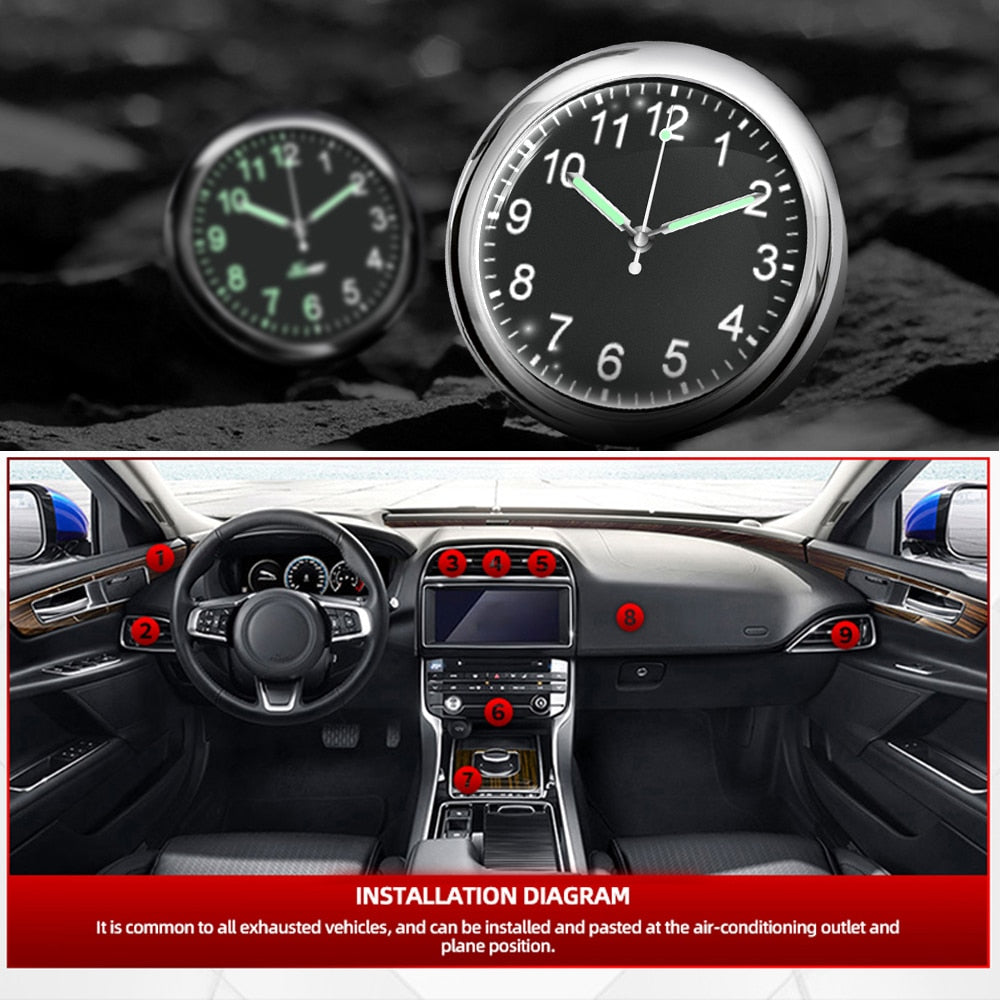 In-Car Mini Luminous Car Clock