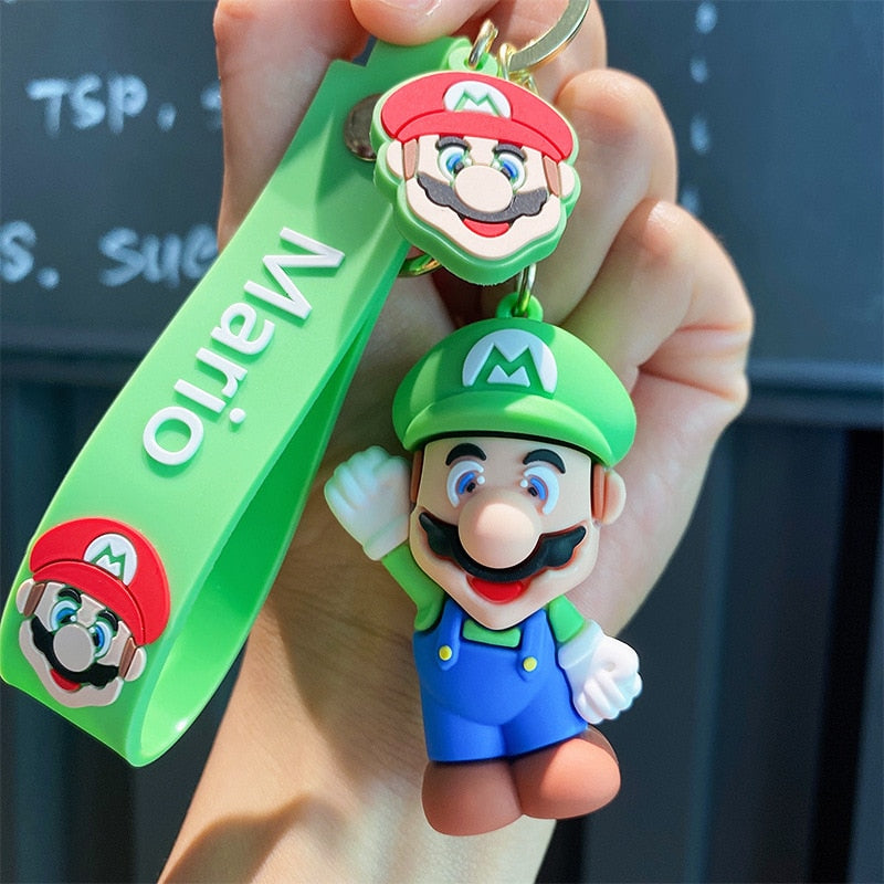 Mario Action Cute Keychain