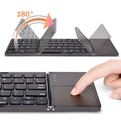 Clavier Bluetooth pliable sans fil avec pavé tactile pour Windows, Android, IOS, téléphone, mini clavier à boutons multifonctions