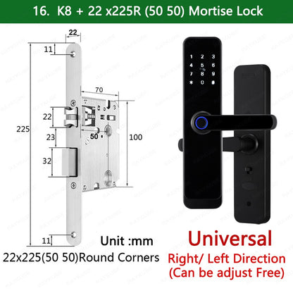 K8 Tuya Wifi Smart Door Lock