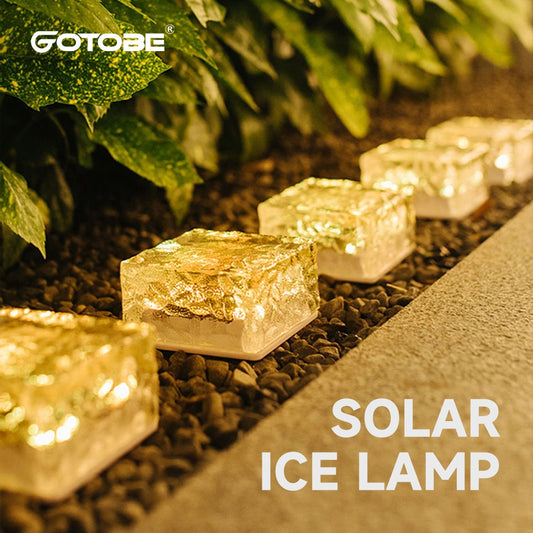 Solar Led Ice Cube Brick Lights