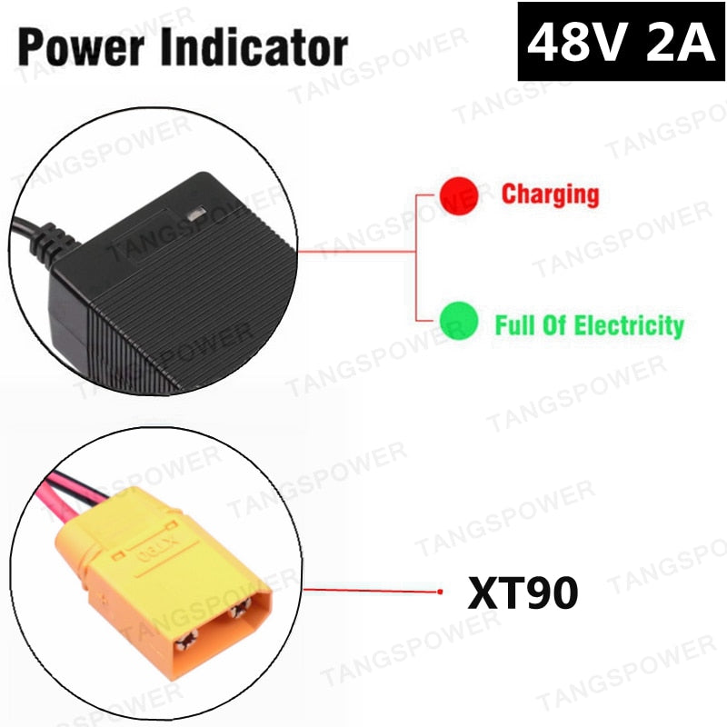 48V 2A electric bike charger