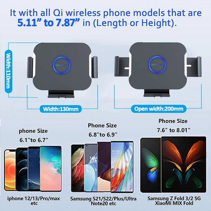 15W Car Wireless Charger For Fold/Tablet