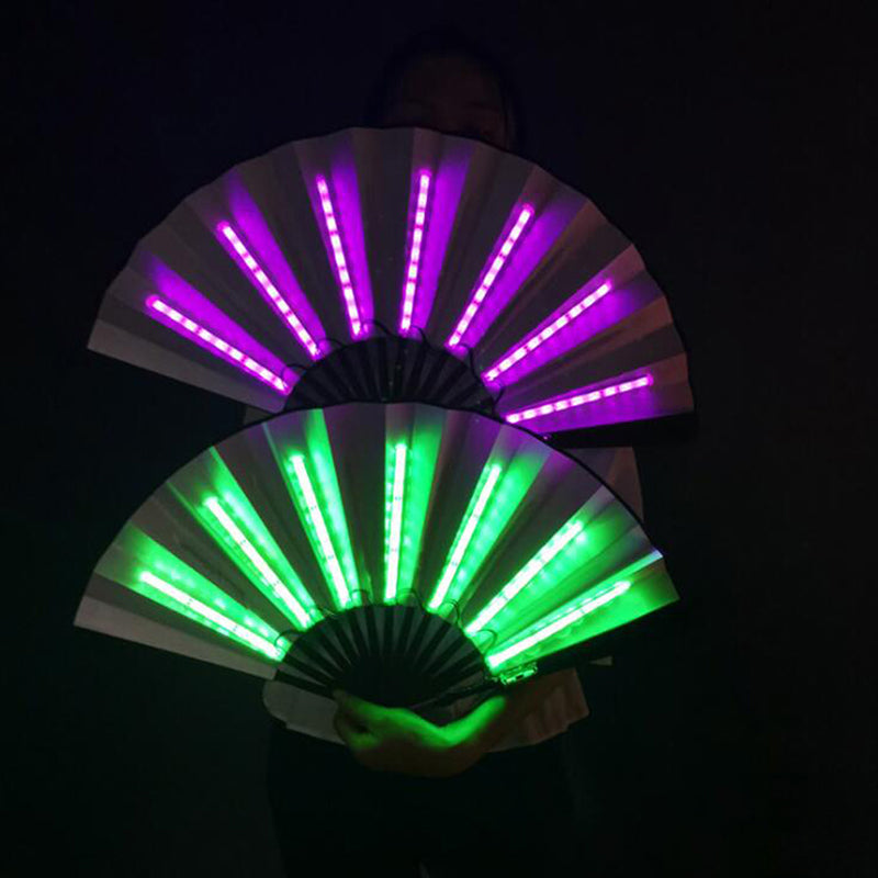 Party LED Fan Luminous Light Up Fan