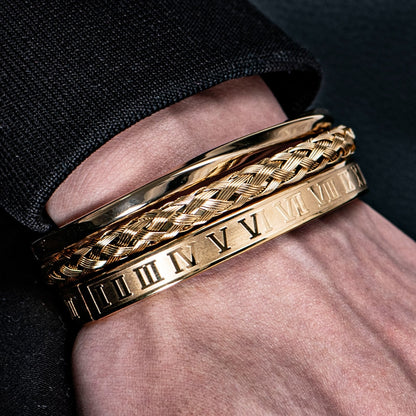 Luxury Roman Number 316L Wristband