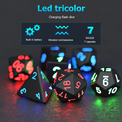 Electronic Luminous LED DND Dice Set