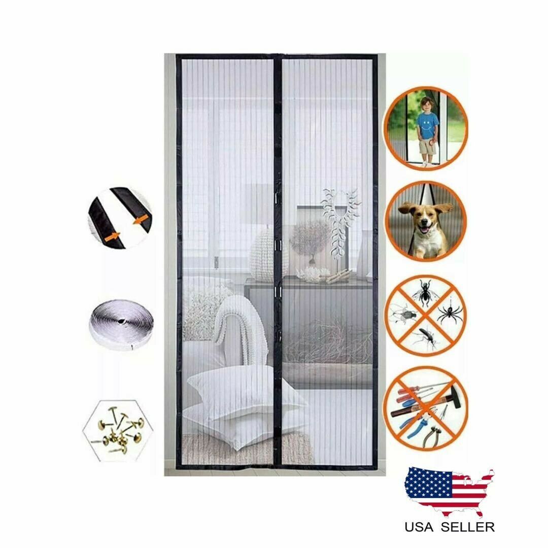 The Magnetic Screen Door Retractable Mesh